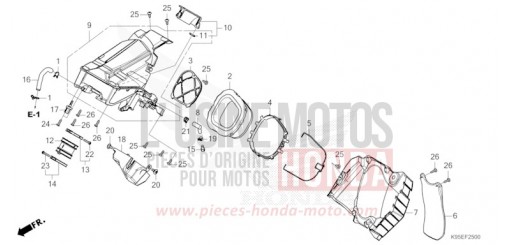 AIR CLEANER CRF250RXN de 2022